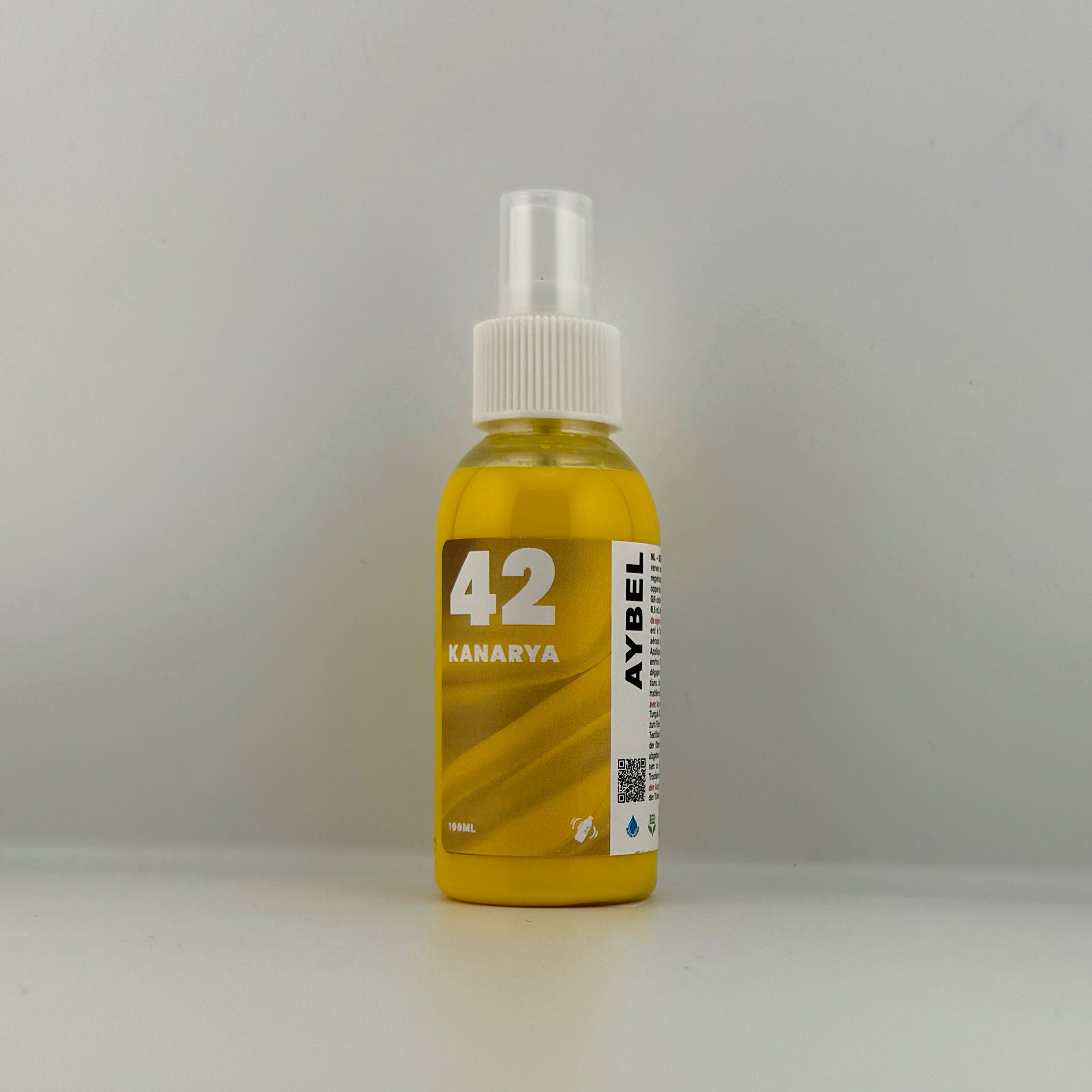 Kanariegul tekstilfarvespray