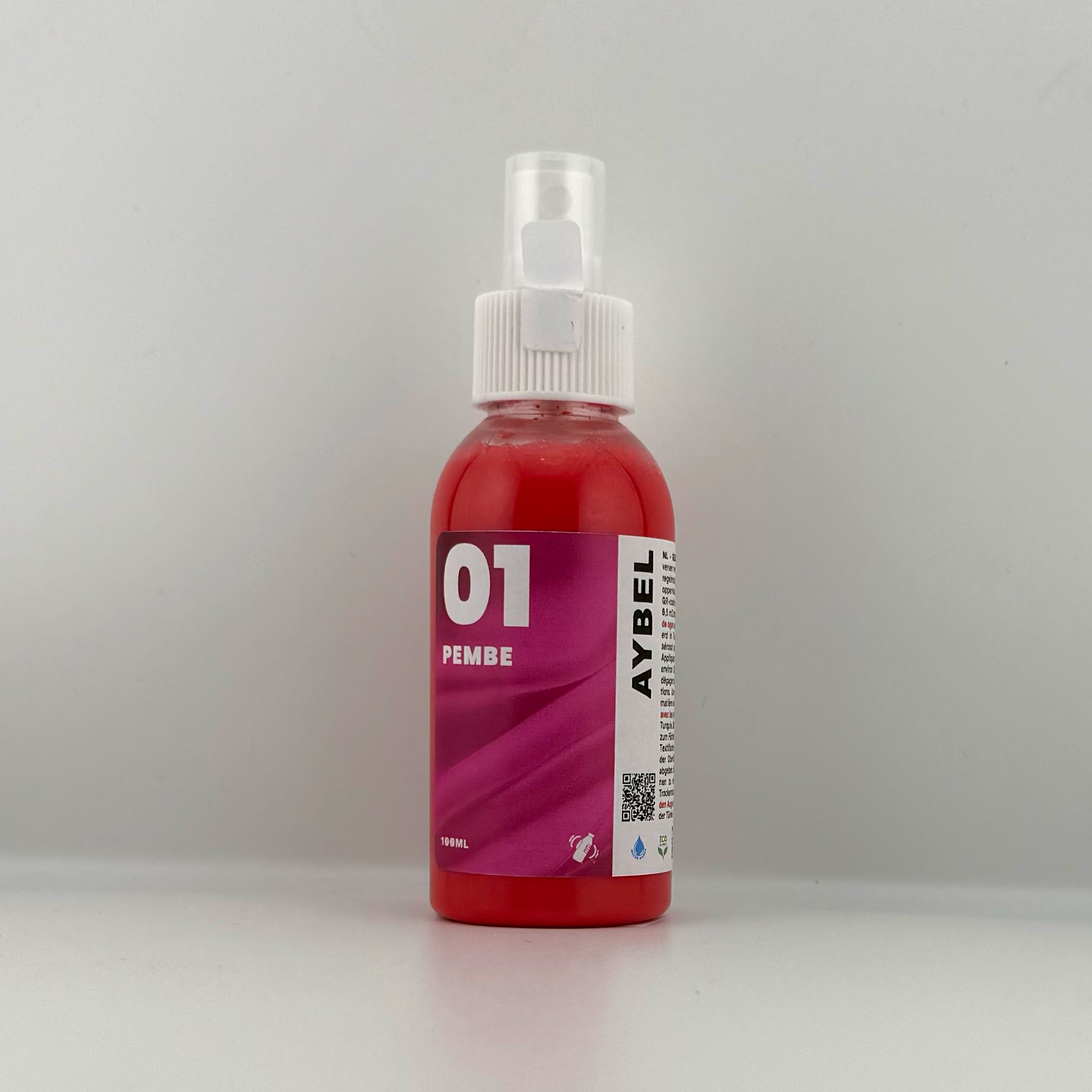 Rózsaszín textilfesték spray
