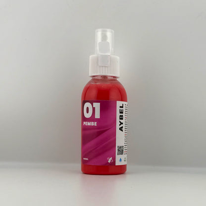 Rózsaszín textilfesték spray