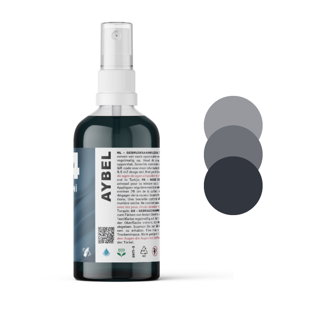 Spray de vopsea textilă antracit